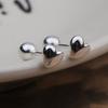 [Aslit] 925 Silver Mini Plump Heart Piercing_Pair