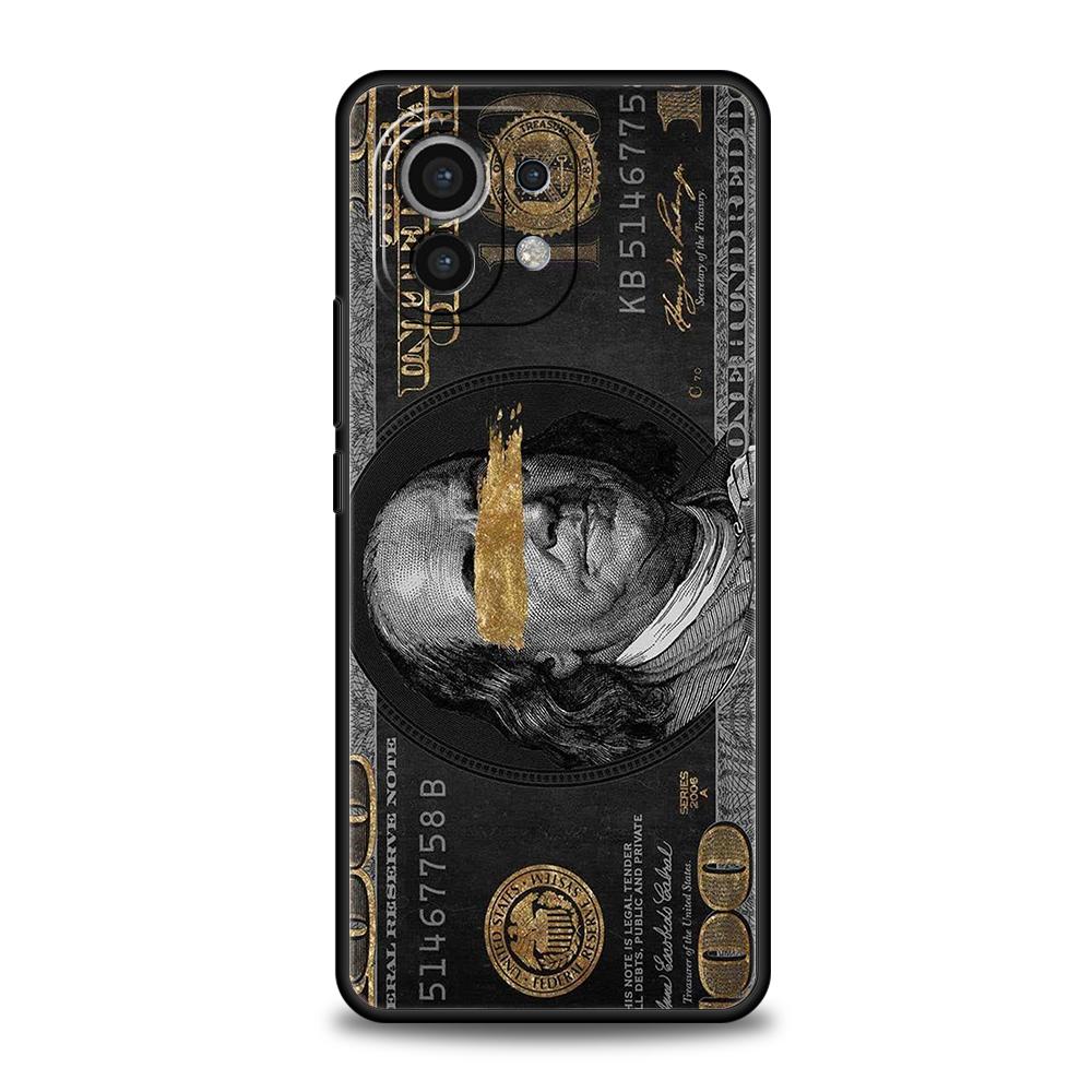 USD Dollar Cash Luxury Phone Case Cover for Xiaomi Mi 15 14 13 12 11 Ultra 14T 13T 12T 11T 10T Pro Lite 5G Shockproof Soft Capas