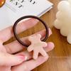 Cute Bear Hair Ties High Elasticity Ponytail Holders With Acetate Material Premium Headbands For Girls