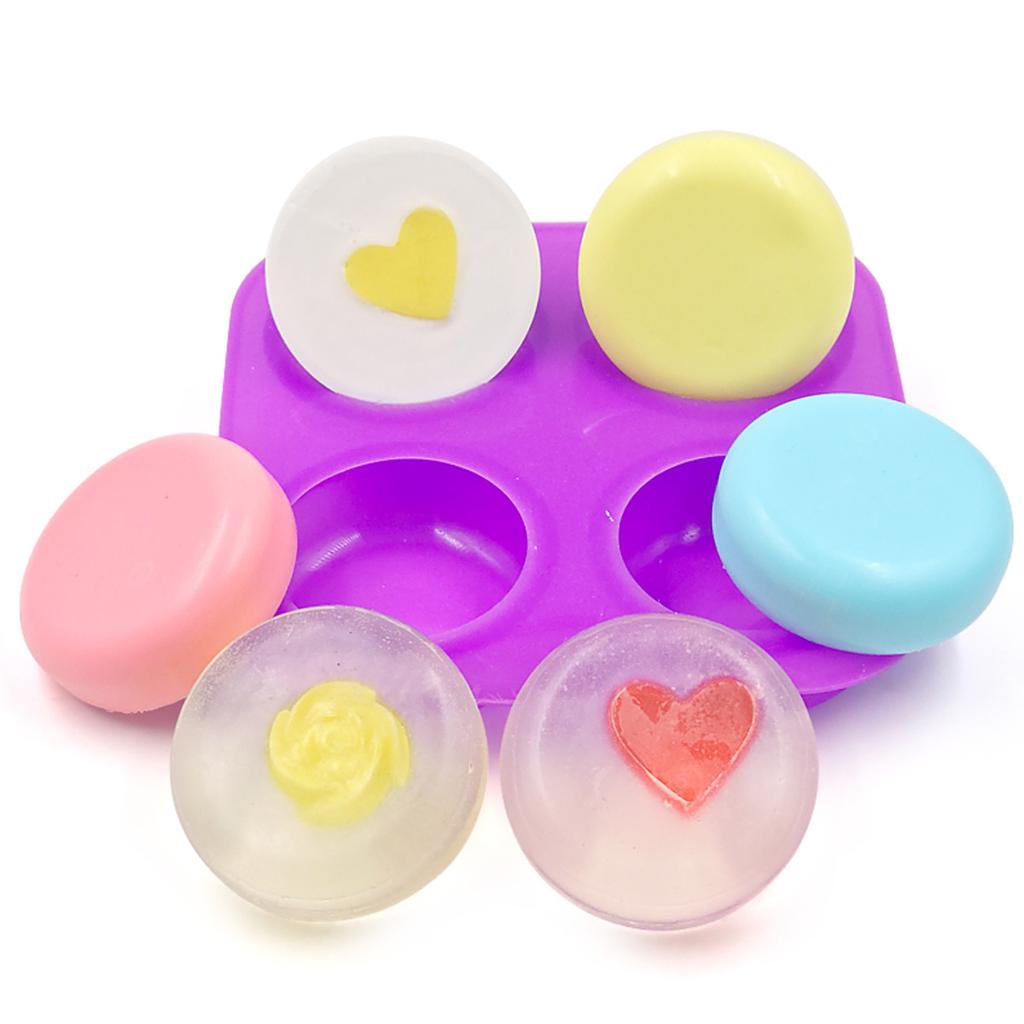 4 полости силиконовая форма для изготовления кексов круглые ежики цементные камни безопасная силиконовая форма мандала точечная роспись