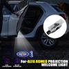 Car Stickers For Alfa Romeo 2PCS Car HD Projector Lamp Car Door Wireless Welcome Light LED Decoration Auto Accessories For Alfa