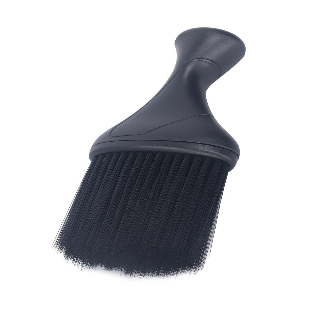 Black Neck Hairbrush Neck Duster Cleaning Brush Black Oblate Neck Hairbrush Soft Nylon Barber Duster Brush Nylon Neck Hairbrush