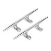 2pcs Open Base Boat Cleat 316 Stainless Steel Polished 8in Dock Cleats Tie Down for Yacht Cargo Ship Speedboat