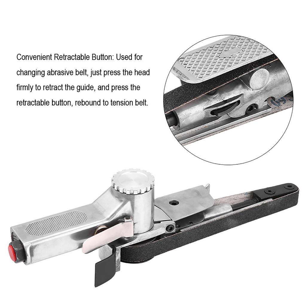 20mm Pneumatic Air Belt Sander Polisher Grinding Machine Tool