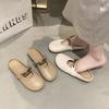 Темпераментные неглубокие туфли-лодочки женские летние новые Мэри Джейн на мягкой подошве, туфли Doudou, туфли с закрытым носком, полушлепанцы