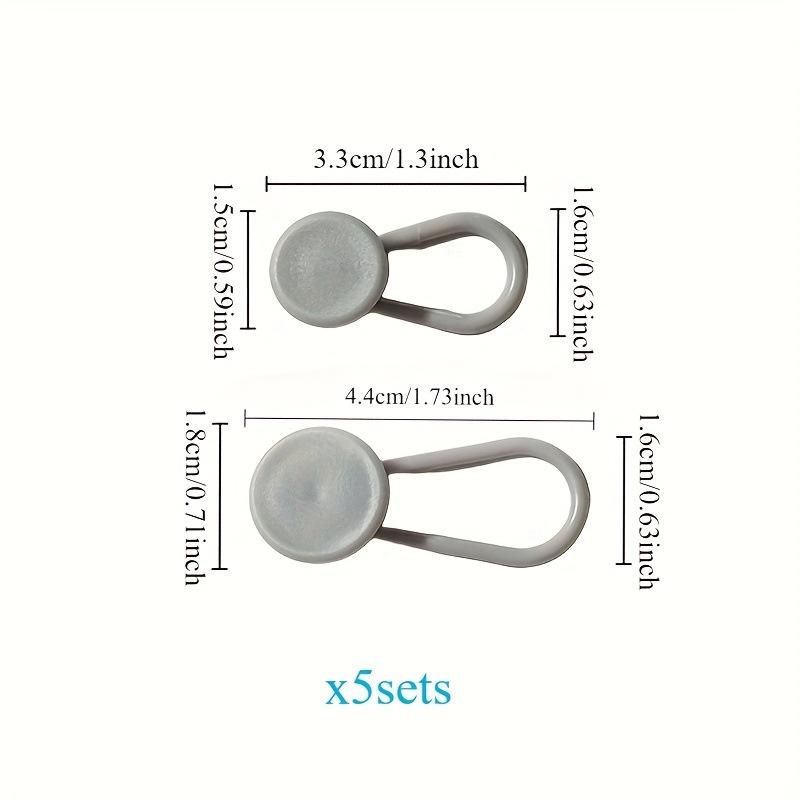 Пуговицы-удлинители для брюк 10 мм/18 мм, гибкие удлинители талии для джинсов и брюк для женщин и мужчин, пуговицы-удлинители для джинсовой юбки