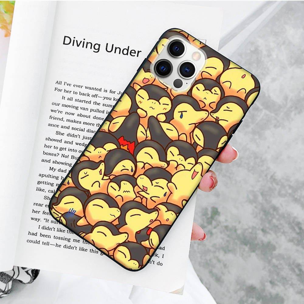 JP38 Pokemon Pikachu Black Soft Case for Xiaomi Poco X6 X4 M5 M6 F5 F6 C65 C55 C50 C51 C40 Pro Redmi 14C A3X 13C 12C 11T 10A 9C Note 7 6 8A Plus