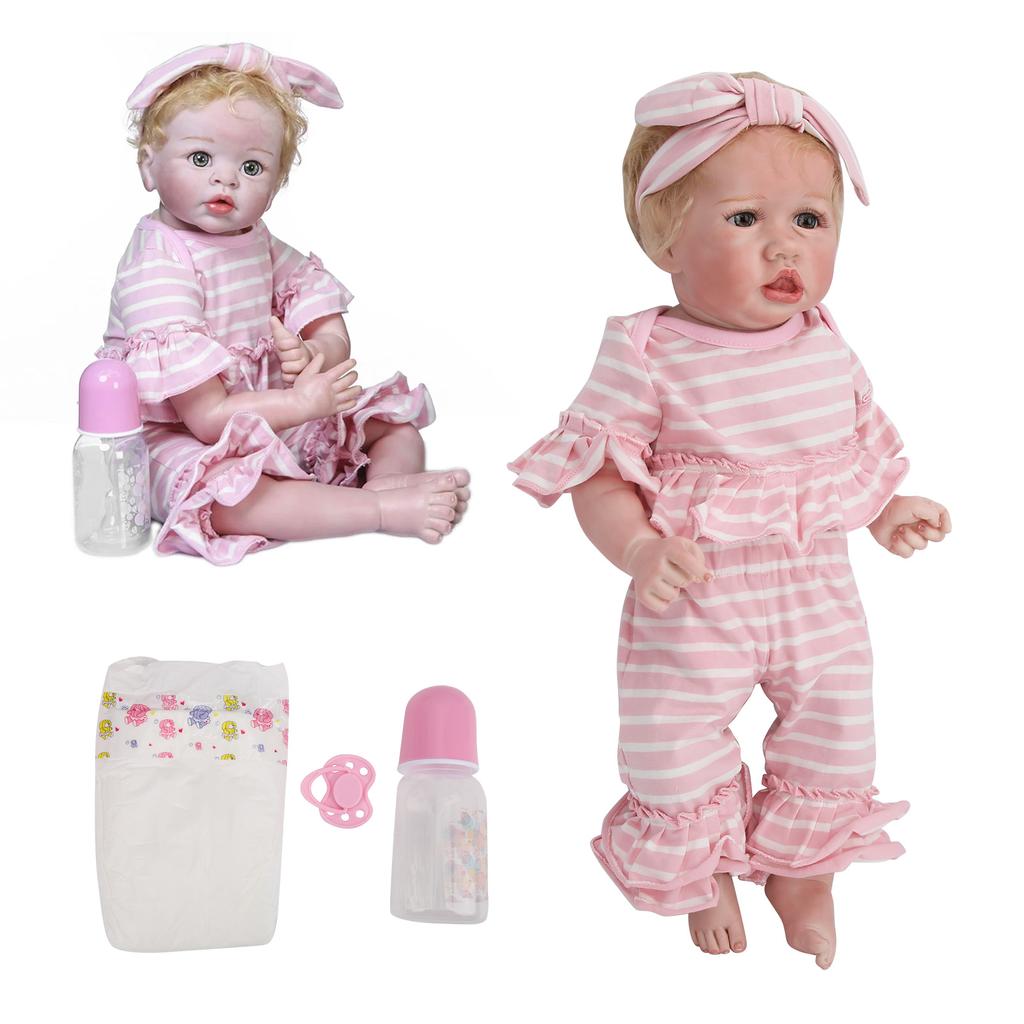 55 см набор кукол Reborn реалистичные куклы Rebirth Baby Girl младенец игрушка подарок с соской