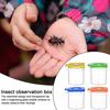 1 комплект, ловушка для мелких животных с пинцетом, откидная крышка, увеличительная коробка для животных, портативная прозрачная клетка для животных, банка для детей, исследование природы, животных