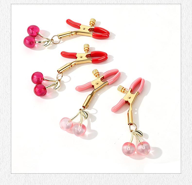 Invisible Cherry Nipple Clamps for Breast Teasing - Adult Alternative Toy