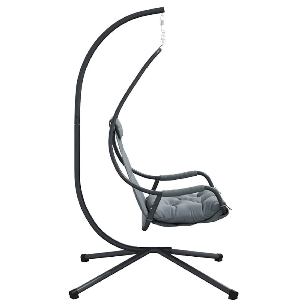 Hanging Egg Chair Anthracite 94 x 107 x 196.5 cm Steel