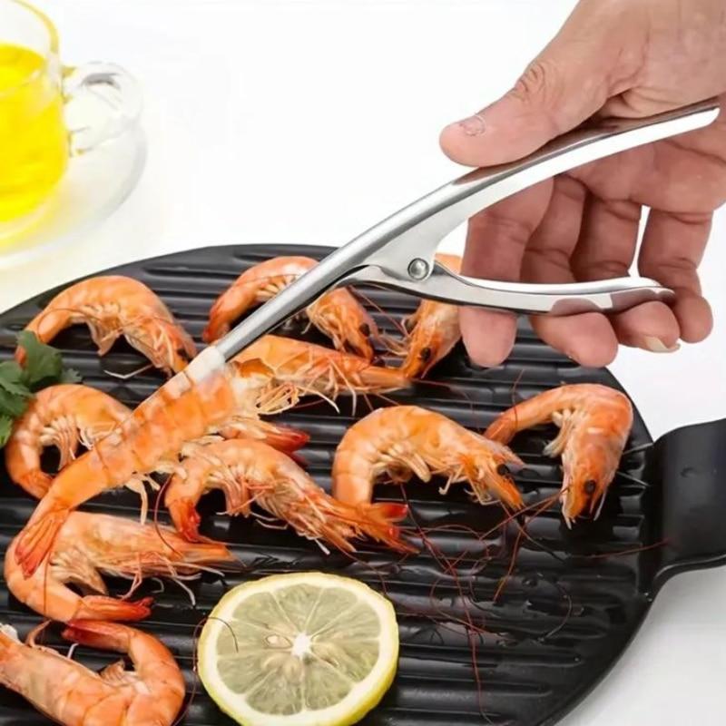 Fabrilux® Stainless Steel Shrimp Deveiner, Professional Seafood Tool, Easy to Use and Clean, 20×6×2 cm