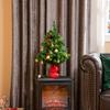 Mini Christmas Tree Christmas Decoration Christmas Decor, incl. Christmas Baubles and LED Lights 60 cm, Multicolor