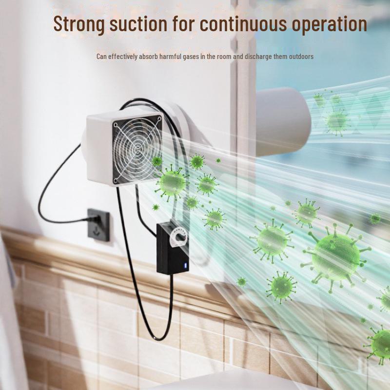 Очиститель воздуха и вентилятор: Установка без перфорации, удаление запахов и формальдегида, насыщение кислородом спален