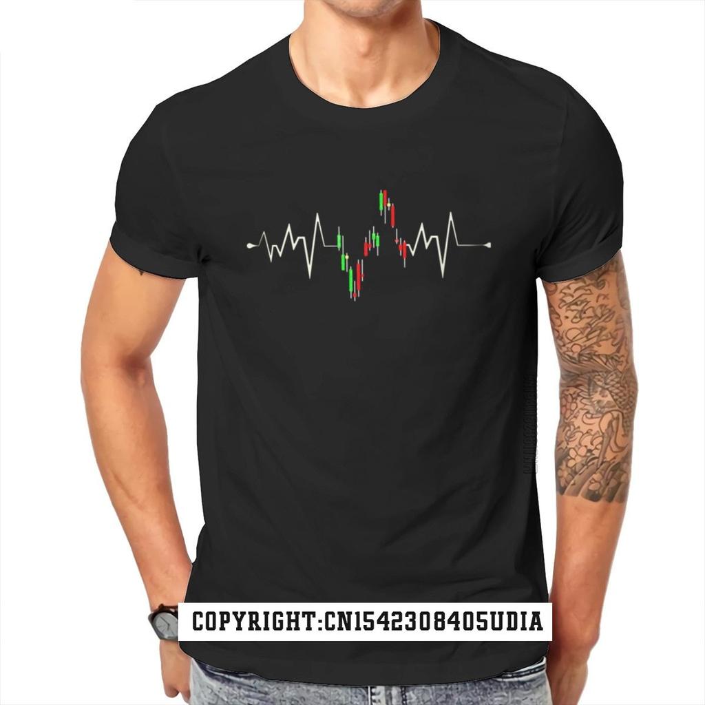 Stock Ekg Investor Trader Heartbeat Stock Market Унисекс Джерси футболка с принтом Rife Мужские футболки на заказ