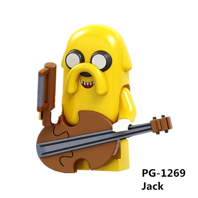 PG8141 Аниме Мультяшная Кукла Конструктор Каваи Банановый Человек Акула Развивающие Игрушки Детский Домашний Подарок Конструктор Приключение