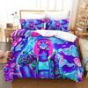 Комплект пододеяльника и наволочек AK47 Knight Academia Anime, полиэстер, для подростков и детей, постельное белье, полный, двуспальный, королевский размер