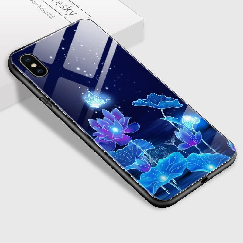 Роскошный чехол для телефона из закаленного стекла с бабочкой для iPhone Samsung Galaxy Infinix, противоударный чехол из ТПУ с мягким краем, чехлы для мобильного телефона