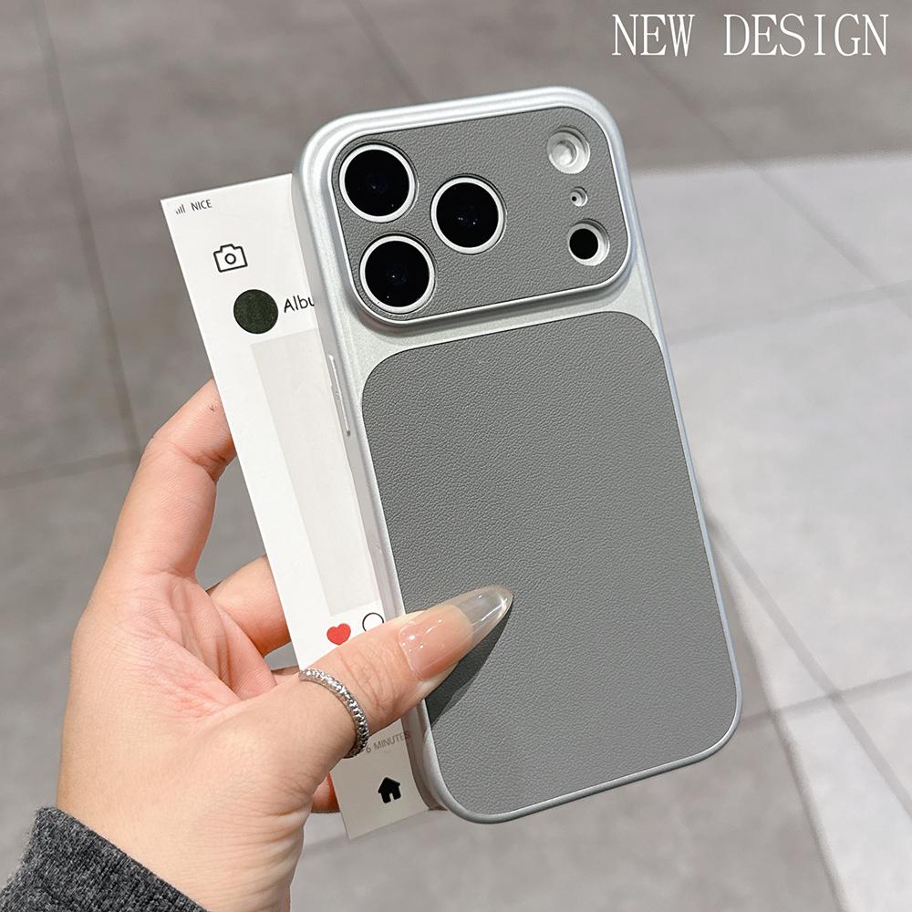 Чехол из матовой кожи класса люкс для iPhone 17 16 15 14 13 Pro Max 16 Plus 17Pro с защитой камеры Air, противоударный