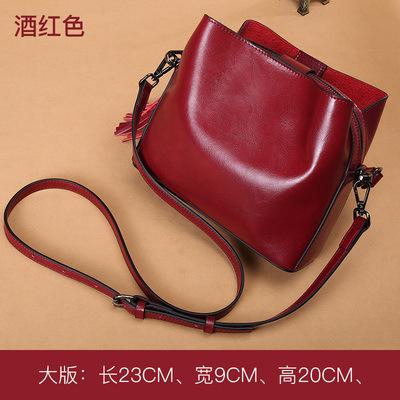 New fashiable leather bag, European and American fashiable leather shoulder bag, women's bag, crossbody bag
