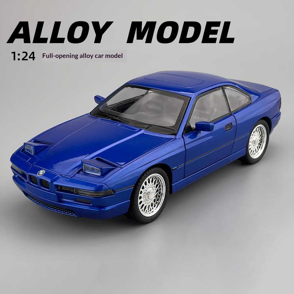 1:24 BMW 850CSi Alloy Die-cast Car Imitating Real Car Model Collection Ornaments Children's Toy Car Boy Birthday Holiday Gift