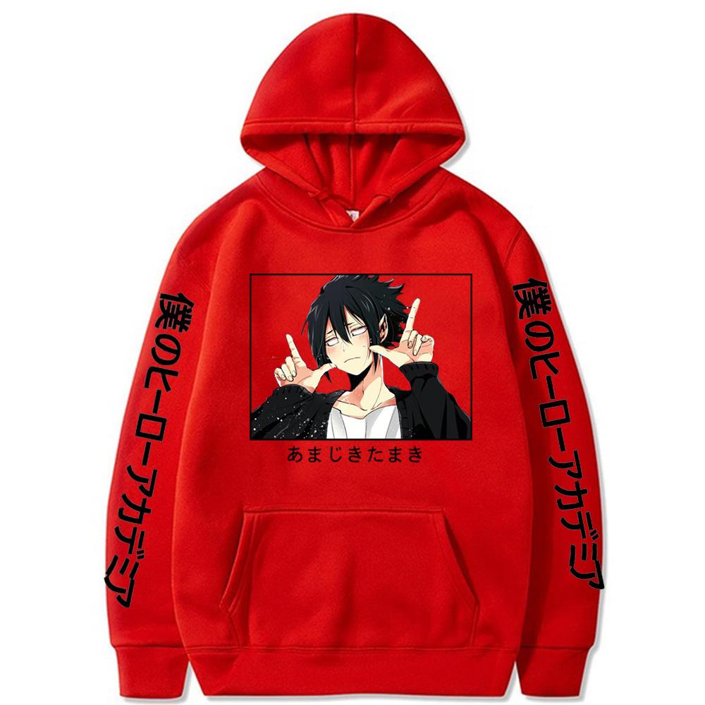 Аниме Худи Моя геройская академия Амаджики Тамаки Мужское Женское Уличная одежда Забавный Графический принт С капюшоном Повседневные Унисекс Толстовки Мужские