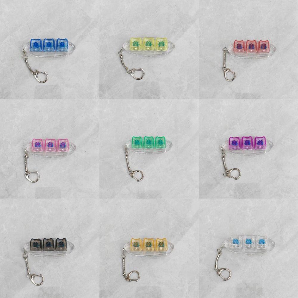 Снятие стресса Кейкап Игрушка-щипалка 3 клавиши Кнопка Кликер Игрушка Новый Кнопочный Кейкап