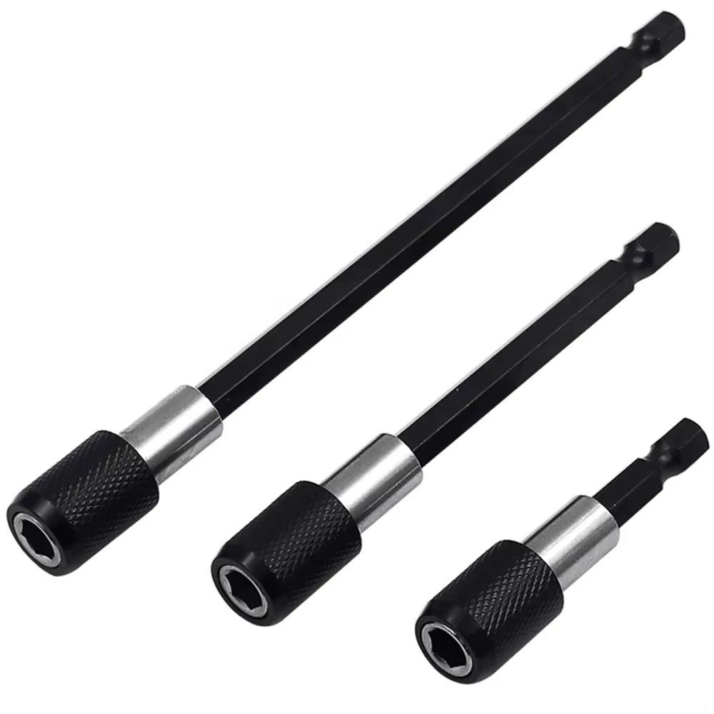 3Pcs/Set Quick Transfer Hexagonal Screwdriver Extension Rod Sleeve Extension Rod Tool Accessories