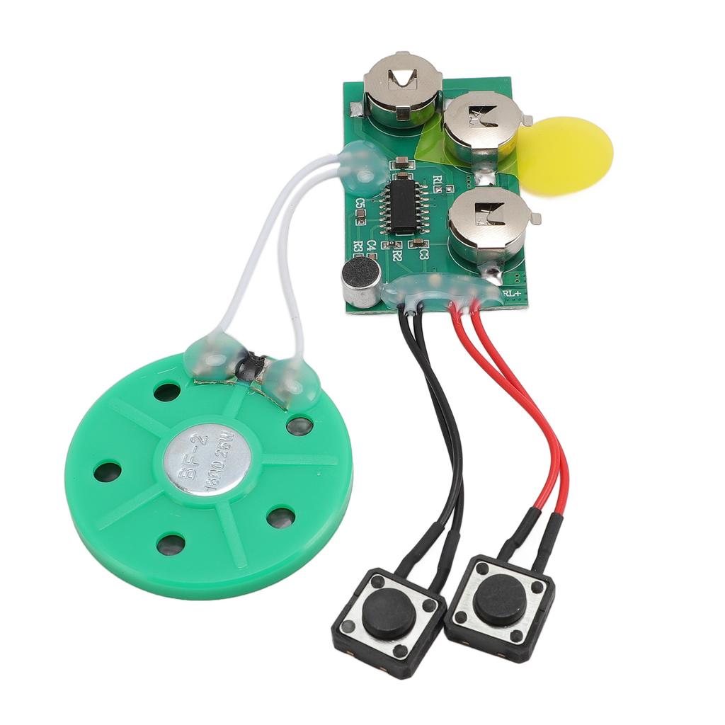 Sound Recorder Module with Speaker 120 Seconds Music Or Voice Recording Module for Greeting Card