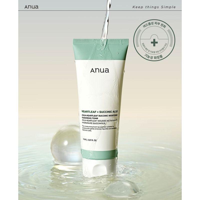 Anua Heartleaf Янтарная увлажняющая очищающая пенка