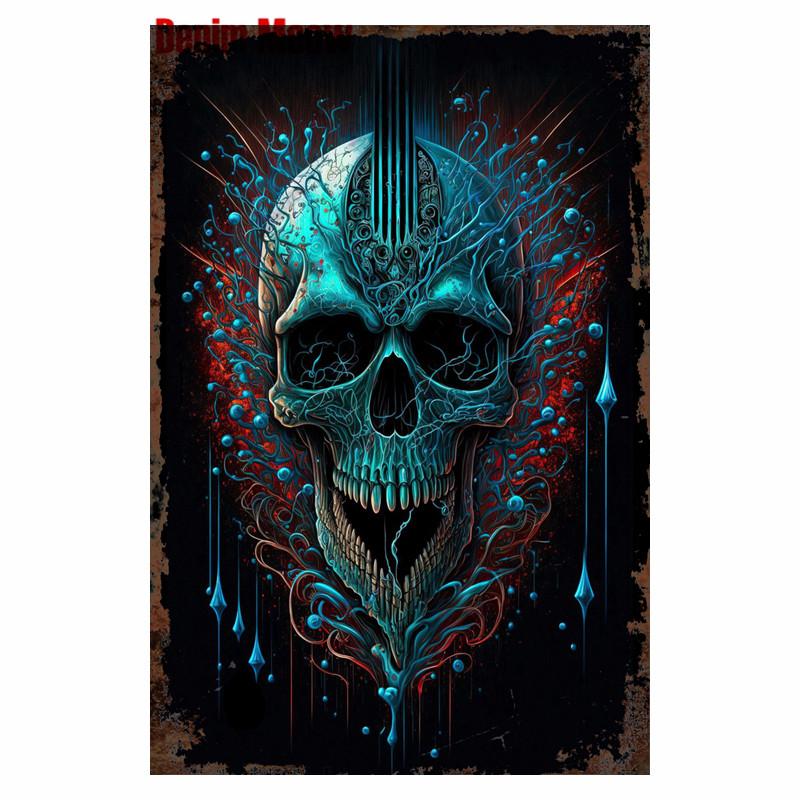 Студия винтажной татуировки, металлическая жестяная вывеска, красивая девушка, металлическая табличка, татуировка красивая девушка, ретро-декор стен, декор комнаты, WY36