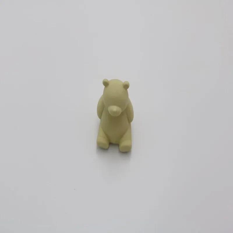 Новый Креативный DIY Жидкий Силиконовый Мультяшный Медведь Флип Конфеты Милый Торт Конфеты Шоколад Ароматная Гипсовая Форма