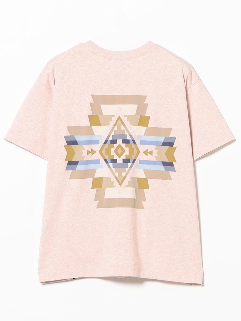 B:MING LIFE STORE by BEAMS PENDLETON Back Print T-Shirt, Women's, Mint, XS