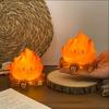 Светодиодная электронная свеча с дизайном пламени, милый мультяшный, скандинавский дизайн, декоративный элемент для создания атмосферы, маленький размер, светодиодный свет, лампа-костер
