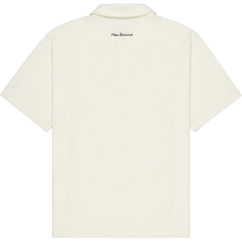 New Balance Attraction Lifestyle Illustration Collection Polo Shirt Unisex Ivory White NFE27031-IV