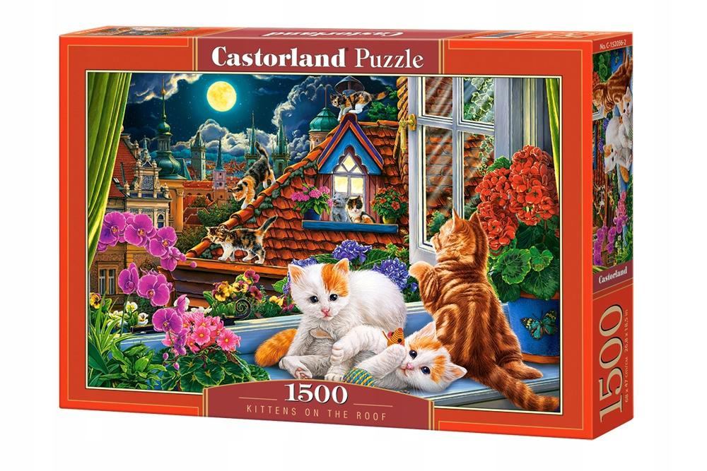 Puzzle 1500 pieces C-152056-2 Kittens on the Roof