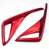 1 Pair Red ABS Rear Fog Light Cover Frame Sticker