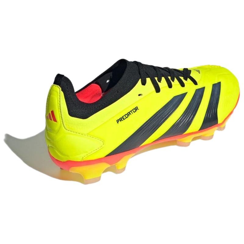 adidas PREDATOR 24 HG Жесткое Покрытие Искусственный Газон Резиновая Футбольная Обувь Мужская Желто-Черная IG7732