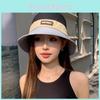 Polyester Sun Protection Cap With Wide Brim For Outdoor Casual Summer Women