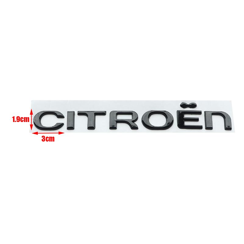 1pcs 3D metal Citroen Car Rear Letter Rear Bumper tail door trunk sticker car rear Emblem sticker styling Accessories