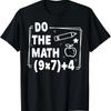 Fun Math Formula Short Sleeve Tshirt Black Casual Neutral Cartoon Digital Cartoon Pattern Casual Versatile Top Home Clothes