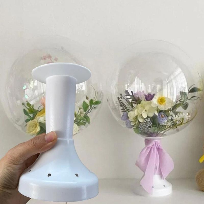 Practical Plastic Balloon Stick Stand Holder For Florals Arrangements Handmade Party Wedding Decorations