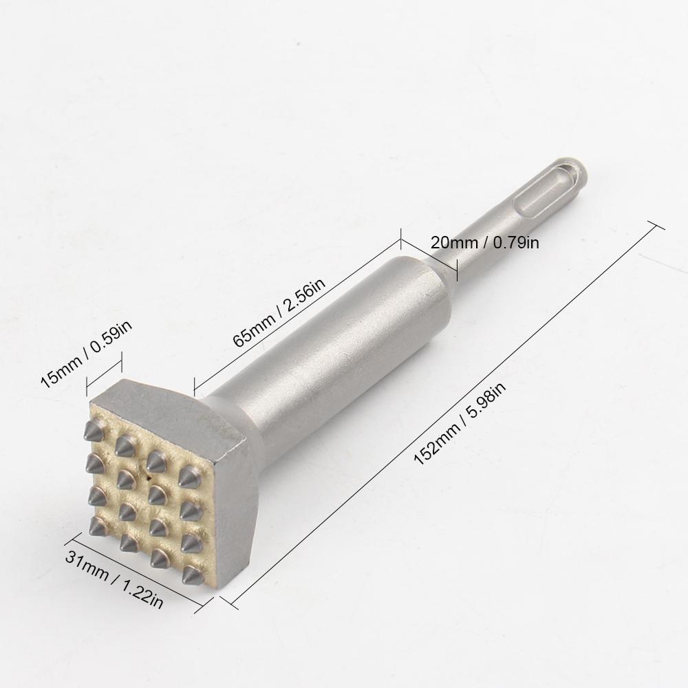 Electric Hammer Chisel Bit for Surface Roughening Percussion Hammer Chisel Tool for Wall Concrete