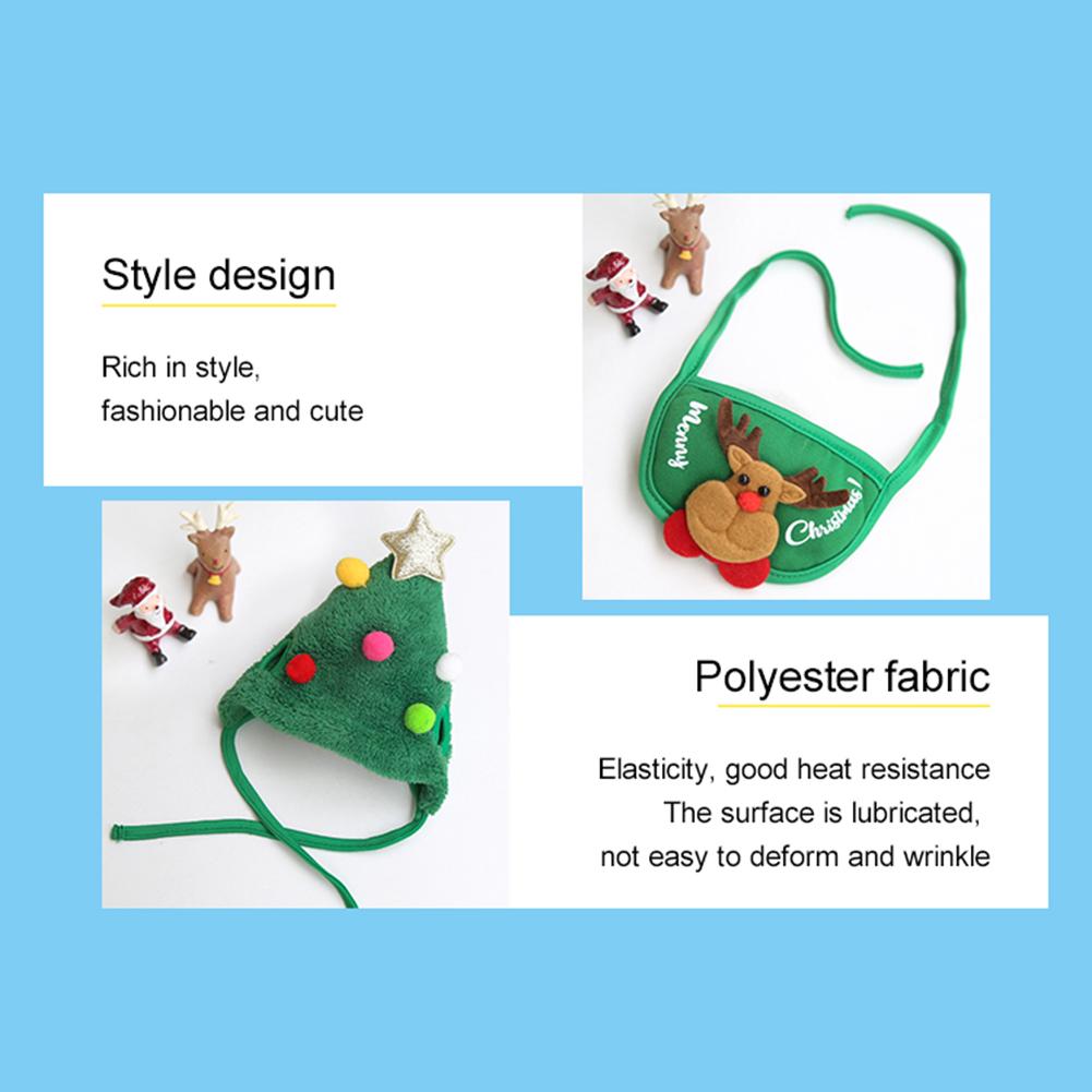 Великобритания Креативное полотенце для слюны домашних животных Удобный шарф для щенков Нагрудники для домашних животных Рождественский сгусток