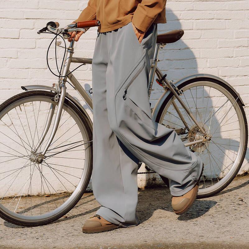 Semir Men's Winter Fleece-Lined Loose Straight Casual Pants