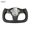 Автомобильный обогрев рулевого колеса автомобильные аксессуары для Tesla персонализированная гоночная кожа индивидуальная модель Y 3 S 2024 Highland Yoke
