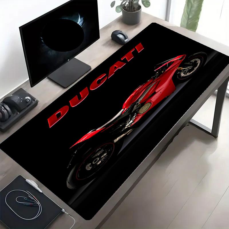 Ducati motorcycle Print Mouse Pad, Anti‑Slip Desktop keyboard Mat, for PC Laptop Gaming Working Daily Use, Cool Festival Birthday Gift