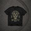 Men's Motorcycle T-shirt Moto 100% Cotton Black L
