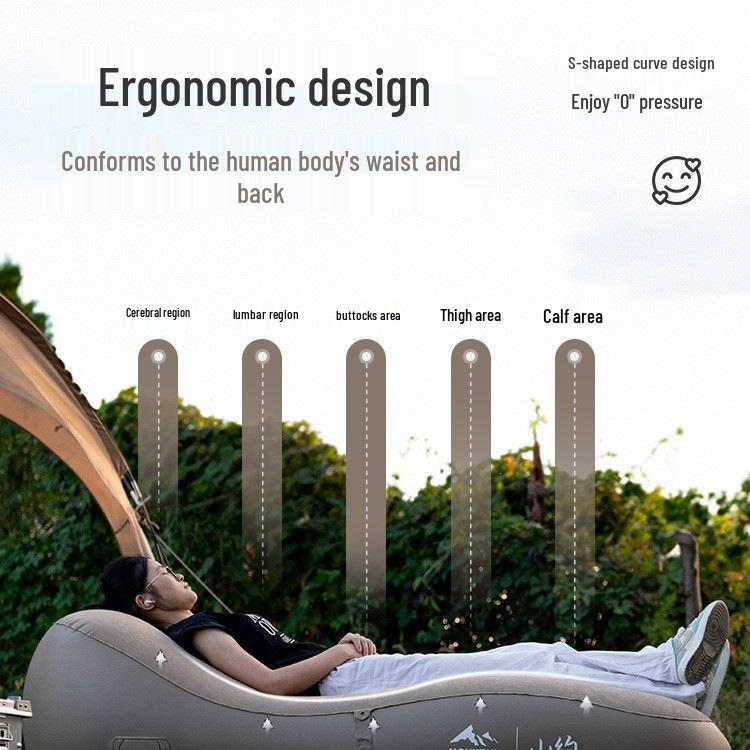 Mountain Air Inflatable Sofa: Outdoor Music Festival Camping Mattress & Lounge Chair