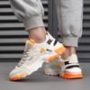 2024 Дешевые популярные мужские кроссовки для отдыха на открытом воздухе, модные оранжевые мужские повседневные туфли, удобные дышащие сетчатые туфли на платформе для мужчин